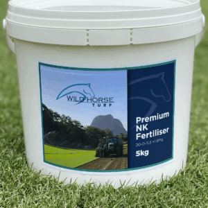 5kg bucket of Wild Horse Turf Premium Lawn Fertiliser