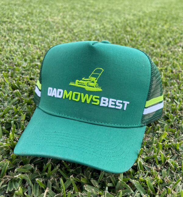 Dad Mows Best Trucker Cap - Image 2