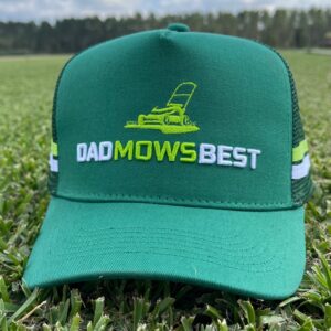 Dad Mows Best Trucker Cap