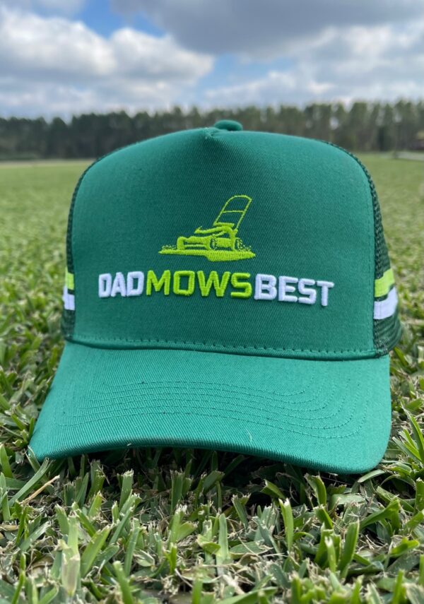 Dad Mows Best Trucker Cap