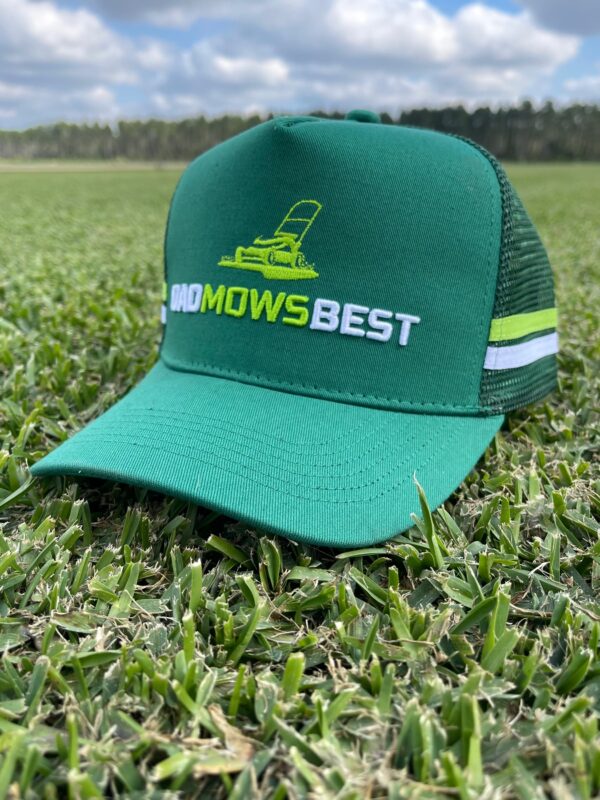 Dad Mows Best Trucker Cap - Image 3